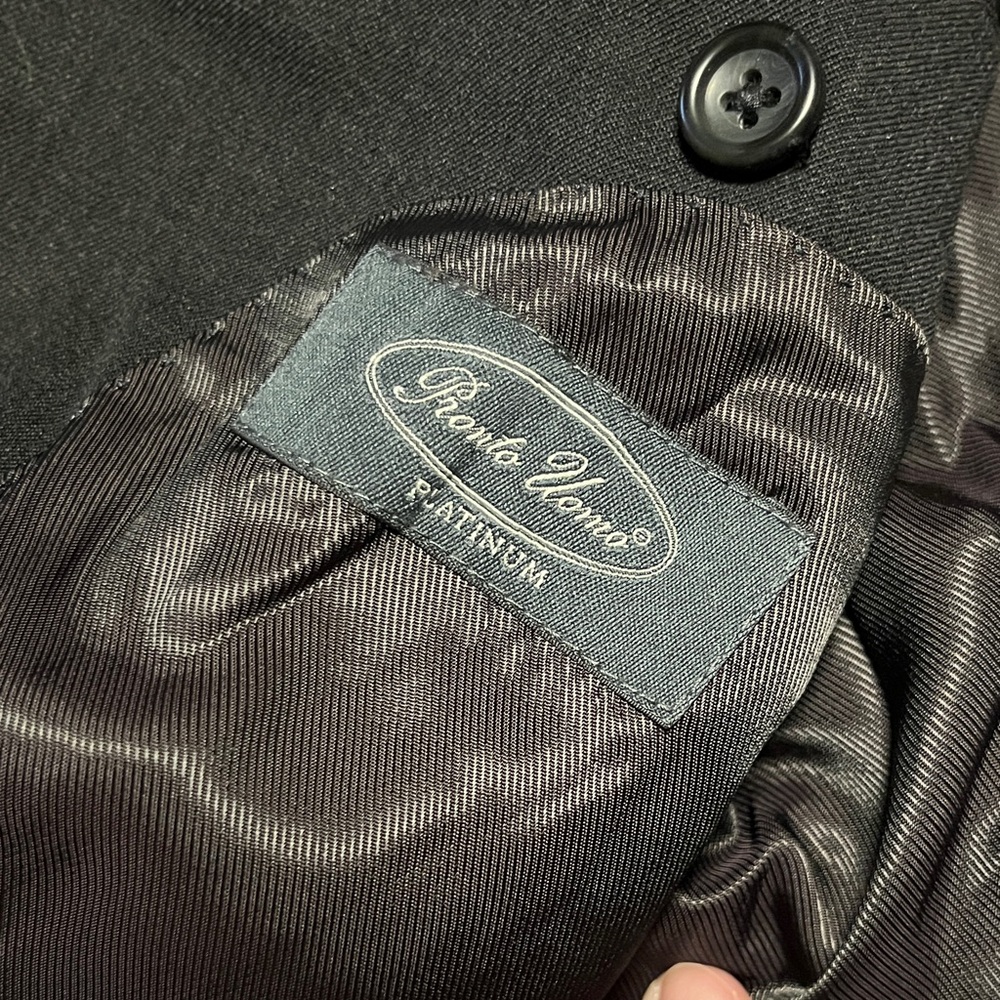 Pronto Uomo Charcoal Suit Jacket - Picture 4 of 9